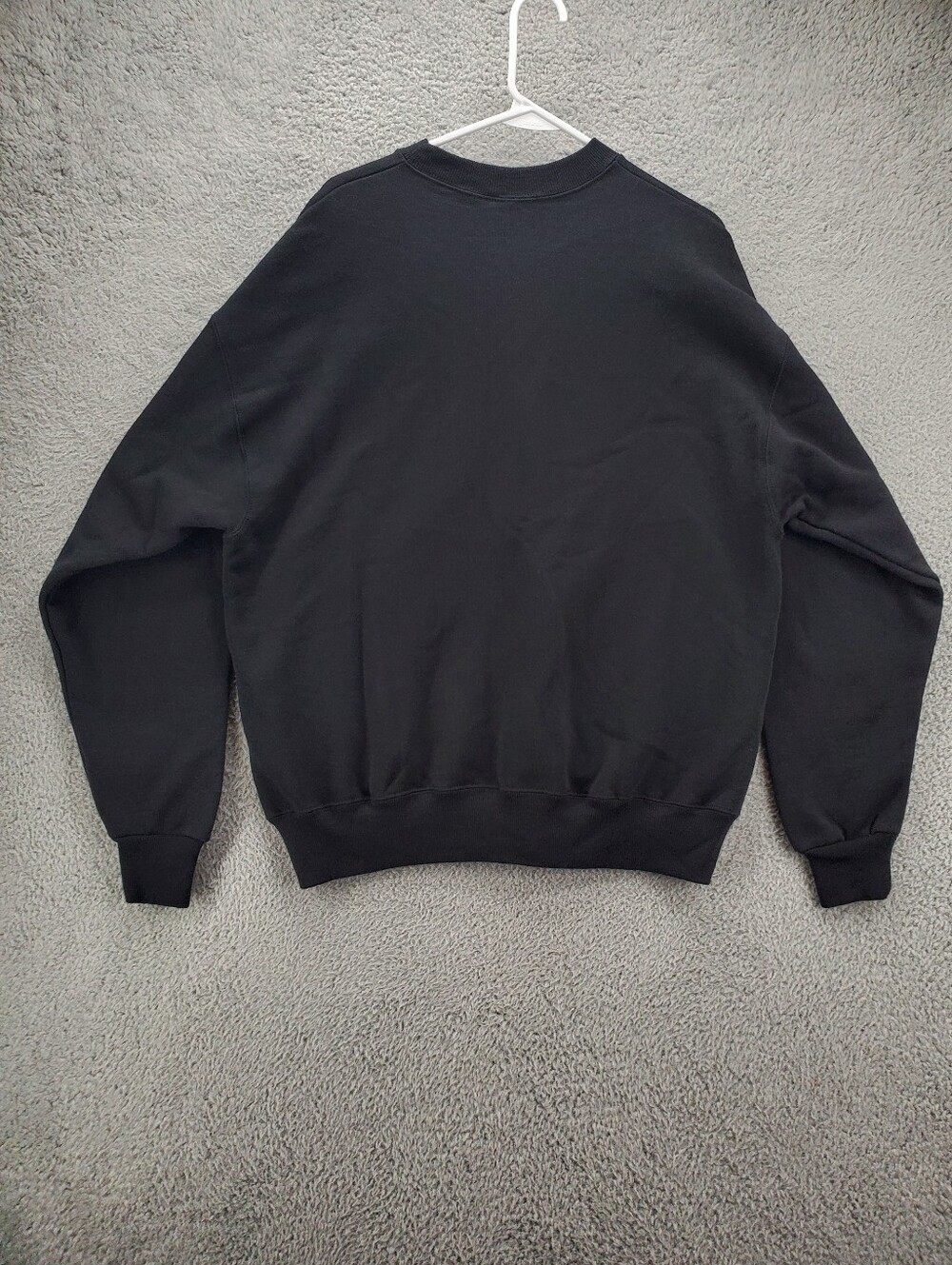 Vintage Hanes Crewneck Sweatshirt Size XL Black Blank - Picture 4 of 5